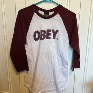 Women’s OBEY baseball T